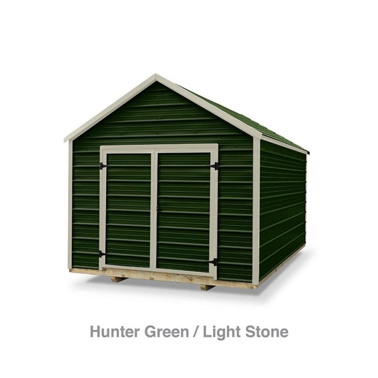 Economy_shed_color_options_website_HunterGreen:LightStone